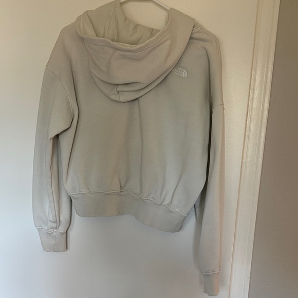 The North Face off-white crop Full-Zip Hoodie - Picture 3 of 4